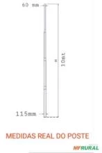Postes telecônicos retos metalicos 10 mt