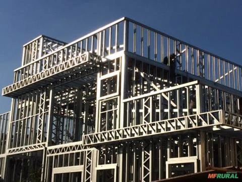 Construção de casas pré fabricadas em steel frame