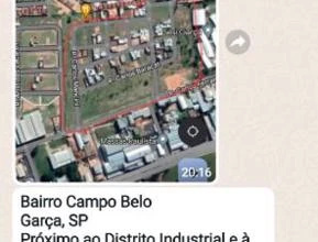 Vendo terrenos em Garça no bairro Campo Belo, aptos para o Minha Casa minha vida