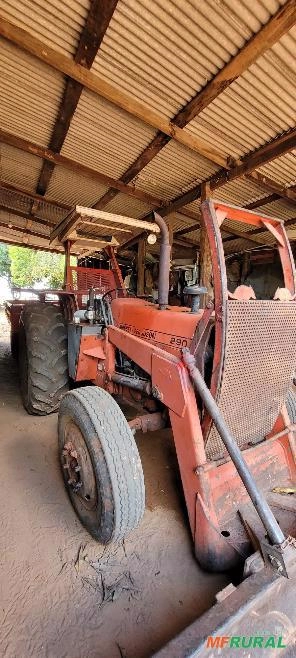 Trator Massey Ferguson 290 com lâmina tatu Imagem Trator Massey Ferguson 290 com lâmina tatu