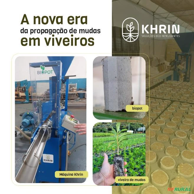 MAQUINAS E EQUIPAMENTO PARA PRODUÇÃO DE BIOPOT