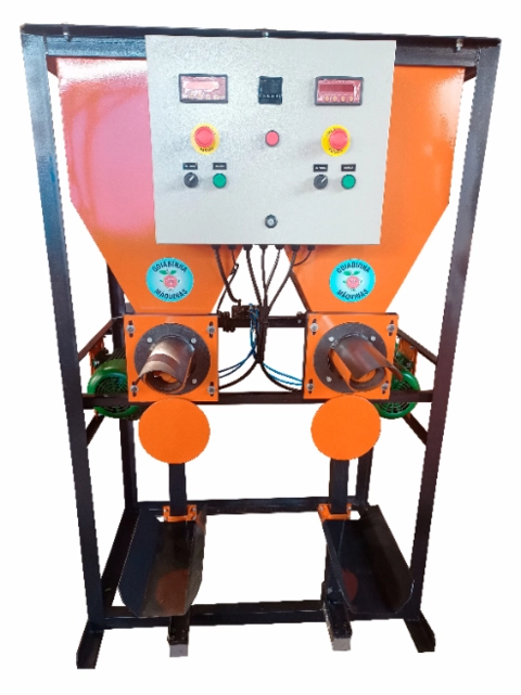 Imagem Ensacadeira eletronica dupla para sacos valvulados Imagem Ensacadeira eletronica dupla para sacos valvulados