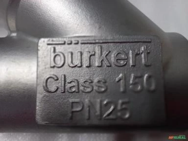 Válvula de acento inclinado, tipo 2100 BURKER, inox 316 , 2", rosca sms