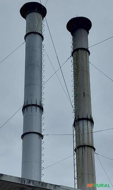 Chaminé para caldeira com diamêtro 890mm , chapa parede 25mm , comprimento 12 metros (em 2 lances) Imagem Chaminé para caldeira com diamêtro 890mm , chapa parede 25mm , comprimento 12 metros (em 2 lances)