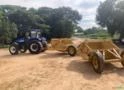 Conjunto trator New Holland TS6040 (2010), com Madal Imagem Conjunto trator New Holland TS6040 (2010), com Madal