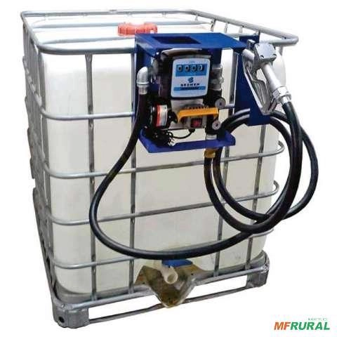 Kit abastecimento Diesel 12v com ibc de 1000l Imagem Kit abastecimento Diesel 12v com ibc de 1000l