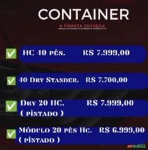 Container carga geral 40 pés