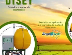 Maquina de Fertirrigação Ferti-irrigação Quimigação Diset Dosador e Injetor de inseticidas p/ Pivô