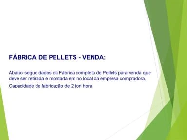 Fábrica completa de Pellets
