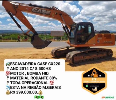 Escavadeira CASE CX220 Imagem Escavadeira CASE CX220