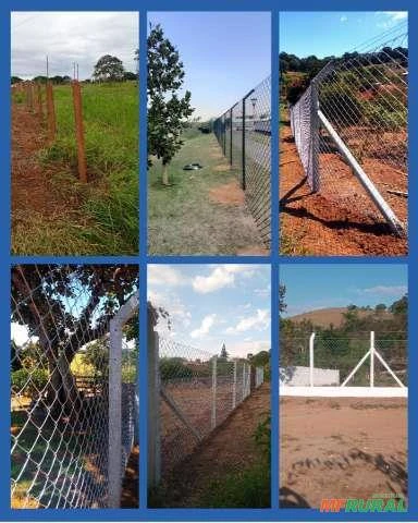 Instalação de cercas, alambrados e Paisagismo