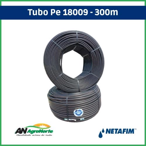 TUBO CEGO PE 18009 NETAFIM - 300M Imagem TUBO CEGO PE 18009 NETAFIM - 300M