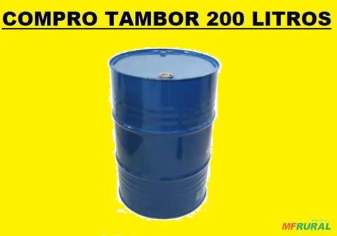 Compro tambor de ferro 200 litros