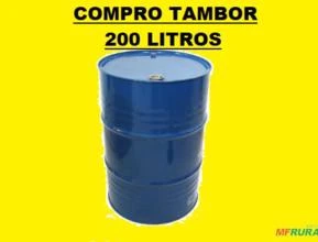 Compro tambor de ferro 200 litros