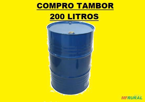 Compro tambor de ferro 200 litros Imagem Compro tambor de ferro 200 litros