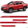 Friso Lateral Strada 2020 a 2023 Vermelho Montecarlo Alto Relevo Flash Imagem Friso Lateral Strada 2020 a 2023 Vermelho Montecarlo Alto Relevo Flash