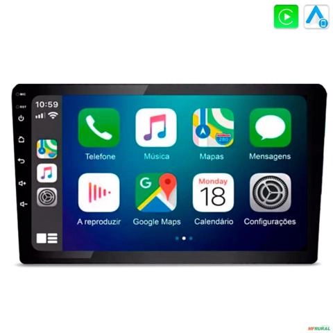 Central Multimídia MP5 RS908BR Prime Apple Carplay Android Auto Tela 9 Polegadas Slim Imagem Central Multimídia MP5 RS908BR Prime Apple Carplay Android Auto Tela 9 Polegadas Slim