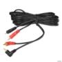 Cabo RCA Coaxial 5 Metros 5mm Emborrachado Preto KX3 Imagem Cabo RCA Coaxial 5 Metros 5mm Emborrachado Preto KX3