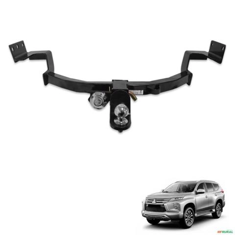 Engate de Reboque Pajero Sport 2021 a 2025 Rabicho Removivel 1500kg Imagem Engate de Reboque Pajero Sport 2021 a 2025 Rabicho Removivel 1500kg