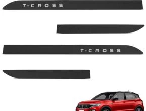 Jogo de Friso Lateral T-Cross 2018 a 2024 Preto Texturizado