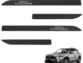 Jogo de Friso Lateral Corolla Cross 2021 a 2024 Preto Texturizado
