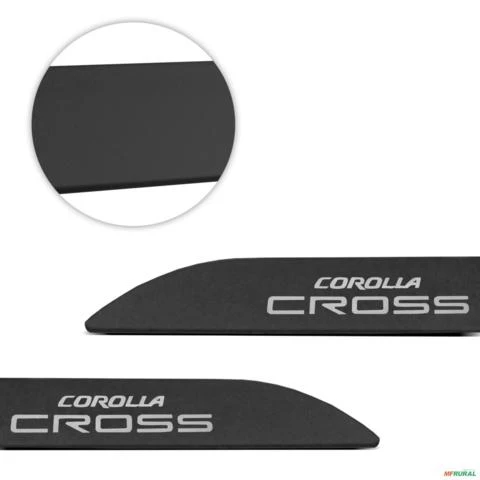 Jogo de Friso Lateral Corolla Cross 2021 a 2024 Preto Texturizado