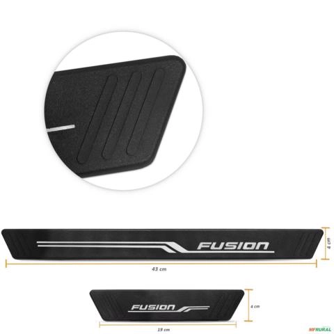 Imagem Jogo de Soleira Fusion 2010 a 2019 Texturizado 4 Peças Preto Imagem Jogo de Soleira Fusion 2010 a 2019 Texturizado 4 Peças Preto