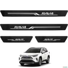 Jogo de Soleira Rav4 2012 a 2023 Texturizado 4 Peças Preto