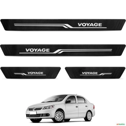 Jogo de Soleira Voyage 2008 a 2023 Texturizado 4 Peças Preto Imagem Jogo de Soleira Voyage 2008 a 2023 Texturizado 4 Peças Preto