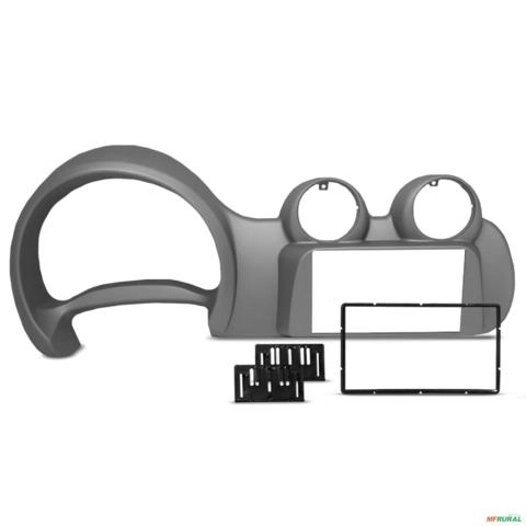 Moldura de Painel 7 Polegadas Uno Vivace Fiorino 2010 a 2021 Grafite Imagem Moldura de Painel 7 Polegadas Uno Vivace Fiorino 2010 a 2021 Grafite