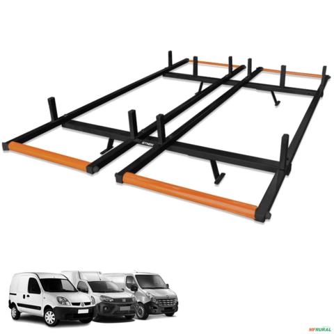 Rack Suporte Porta Escadas Rolete Vans e Furgões Universal Imagem Rack Suporte Porta Escadas Rolete Vans e Furgões Universal