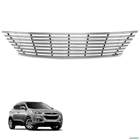Sobre Grade Ix35 2011 a 2015 Aço Inox Cromada Filetada Imagem Sobre Grade Ix35 2011 a 2015 Aço Inox Cromada Filetada