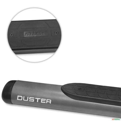 Estribo Lateral Duster 2012 a 2024 Oval Oblongo Onix Grafite