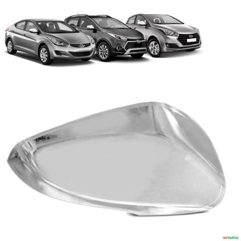 Aplique Retrovisor Elantra Hb20 Hb20x 2012 a 2019 Cromado LD Imagem Aplique Retrovisor Elantra Hb20 Hb20x 2012 a 2019 Cromado LD