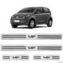 Jogo de Soleira Volkswagen Up! 2014 a 2021 Prata Resinada Imagem Jogo de Soleira Volkswagen Up! 2014 a 2021 Prata Resinada