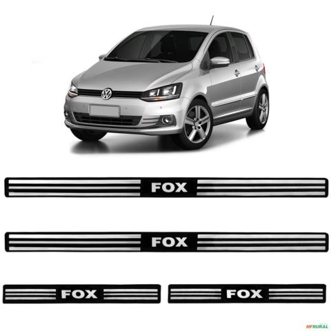 Jogo de Soleira Resinada Fox 2004 A 2022 Preto 4 Peças Imagem Jogo de Soleira Resinada Fox 2004 A 2022 Preto 4 Peças