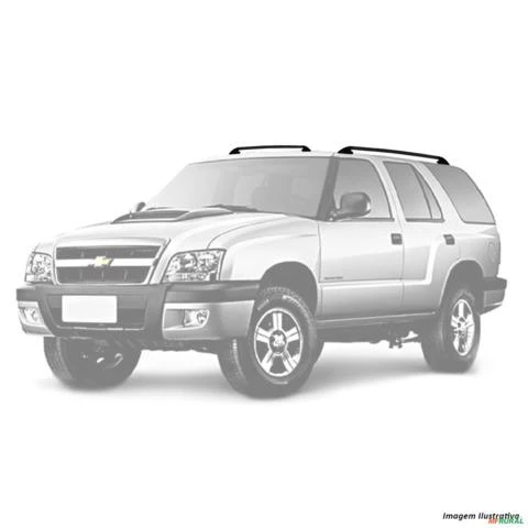 Rack de Teto Longarina Chevrolet Blazer 1995 a 2011 Aluminio Preto