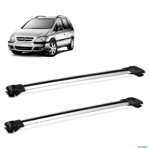 Rack de Teto Travessa Larga Zafira 2001 a 2012 Aluminio Prata Imagem Rack de Teto Travessa Larga Zafira 2001 a 2012 Aluminio Prata