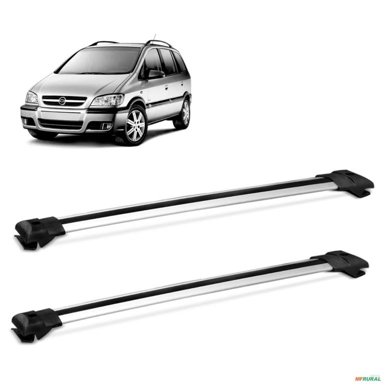 Rack de Teto Travessa Larga Zafira 2001 a 2012 Aluminio Prata Imagem Rack de Teto Travessa Larga Zafira 2001 a 2012 Aluminio Prata