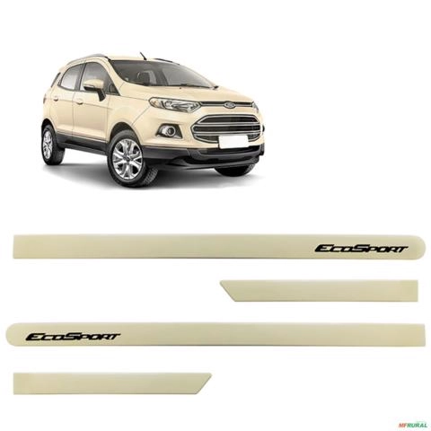 Jogo de Friso Lateral Ecosport 2013 a 2021 Branco Vanila Imagem Jogo de Friso Lateral Ecosport 2013 a 2021 Branco Vanila