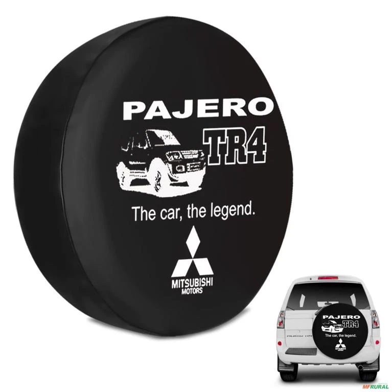 Capa Estepe Pajero TR4 2002 a 2015 The Car The Legend com Cadeado