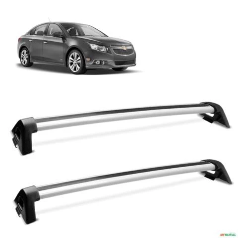 Rack de Teto Travessa Cruze Sedan 2012 a 2016 aluminio Prata