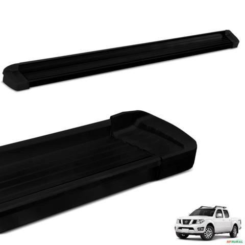 Estribo Lateral Frontier 2008 a 2016 G3 Aluminio Preto Bepo Imagem Estribo Lateral Frontier 2008 a 2016 G3 Aluminio Preto Bepo