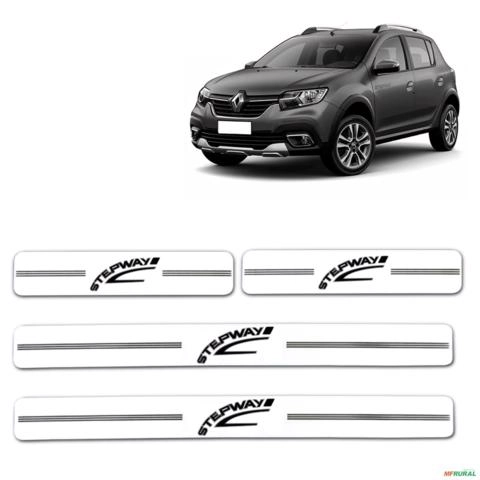 Jogo Soleira Resinada Renautl Stepway 2009 A 2023 Branco 4 Peças Imagem Jogo Soleira Resinada Renautl Stepway 2009 A 2023 Branco 4 Peças