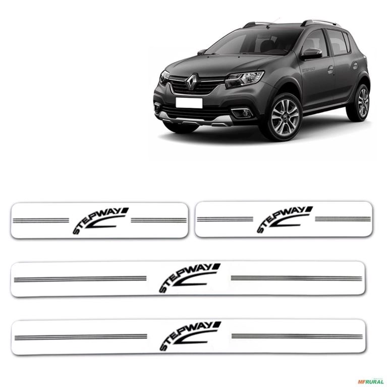 Jogo Soleira Resinada Renautl Stepway 2009 A 2023 Branco 4 Peças Imagem Jogo Soleira Resinada Renautl Stepway 2009 A 2023 Branco 4 Peças
