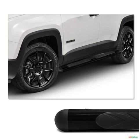 Estribo Oval Jeep Renegade 2015 a 2023 Preto Original Bepo