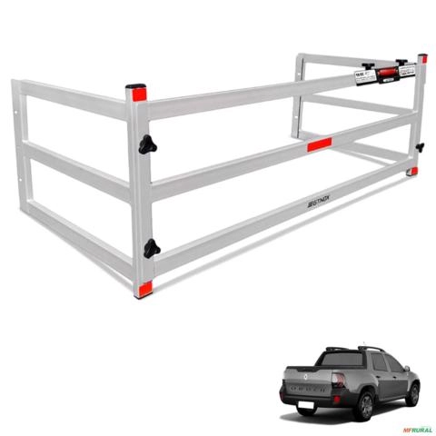 Extensor de Caçamba Oroch 2016 a 2025 Divisor ED Prata Imagem Extensor de Caçamba Oroch 2016 a 2025 Divisor ED Prata