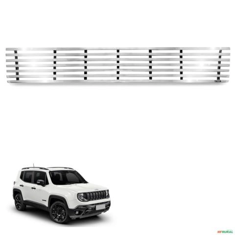 Sobre Grade Renegade 2015 a 2021 4x2 Aço Inox Slim Imagem Sobre Grade Renegade 2015 a 2021 4x2 Aço Inox Slim