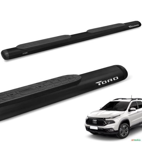 Estribo Lateral Toro 2016 a 2027 Oval Oblongo Preto Imagem Estribo Lateral Toro 2016 a 2027 Oval Oblongo Preto