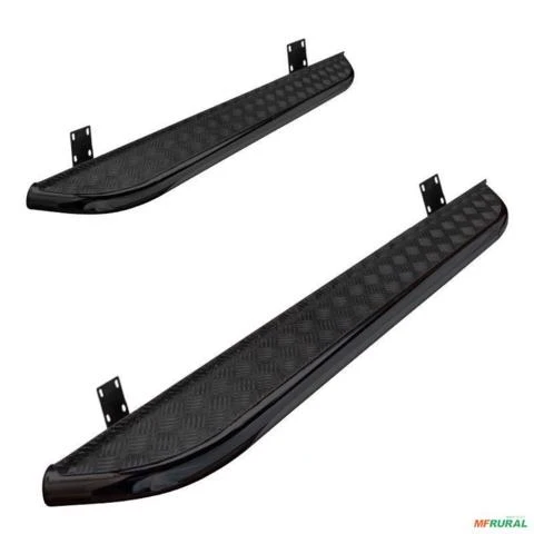 Estribo Lateral Chapa F250 2004 a 2011 CD Roda Roda Preto Gtnox